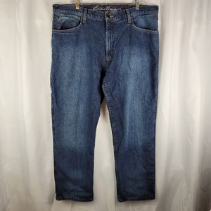 Eddie Bauer Mens Relaxed Fit Insulated Flannel Lined Denim Jeans Size 40x30